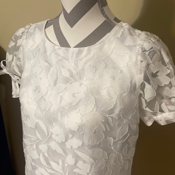 Worthington Tops - Worthington White Lace Blouse Size Small